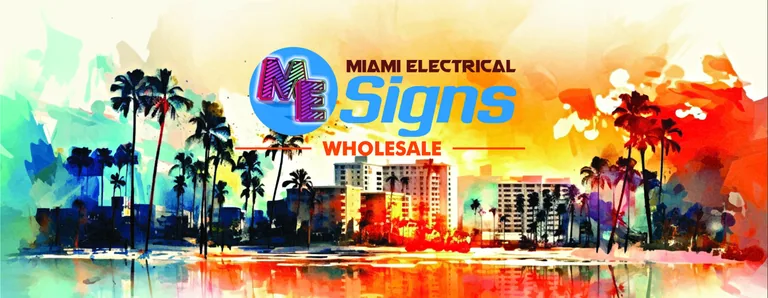 Miami Electrical Signs Miami-inspired hero artwork